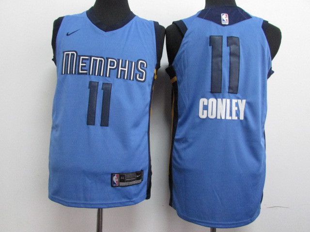 Men Memphis Grizzlies #11 Gonley Blue Nike NBA Jerseys->->NBA Jersey